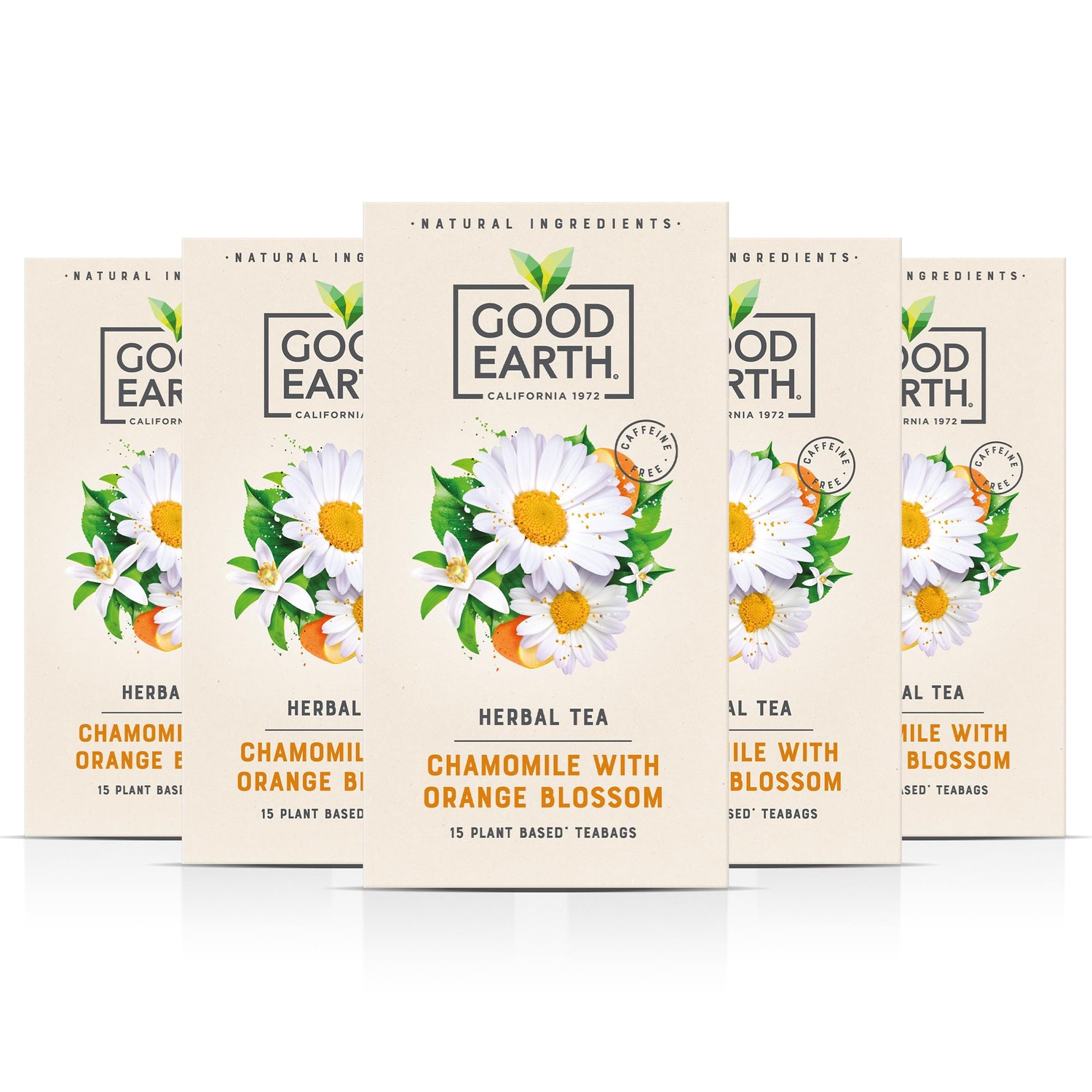 Good Earth Tea Co. Chamomile with Orange Blossom Tea Bags - Naturally ...
