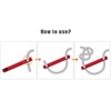 10 Pcs Aluminum Alloy Dual Holes Tent Line Stopper Cord