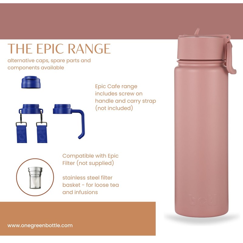 BOTL – Epic Stainless Steel Bottle, Leakproof Straw Lid, Insulated