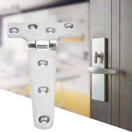 Qiilu 1pcs T-Shaped Hinge Door Butt Hinge 316 Stainless Steel School Room T Shape Closet Hardware with Screws