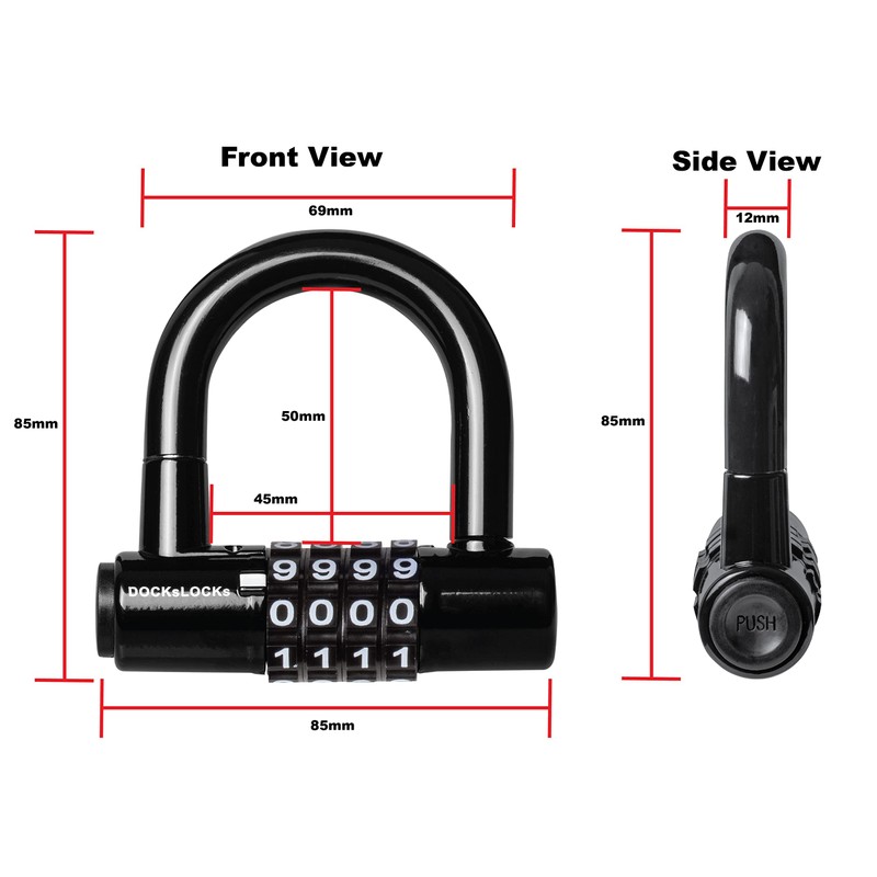 DocksLocks Security Cable Lock Set (5' to 25') Looped Ends,
