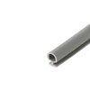 Bulb Type Weatherstripping for Door and Windows, Gray, 1/4" Dia.,