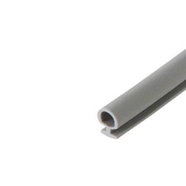 Bulb Type Weatherstripping for Door and Windows, Gray, 1/4" Dia., 3/16" Backing - 20 Ft.