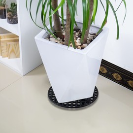 KVMORZE 8 PCS Plant Level Pot Elevator, Heavy Duty Plant Stands, Plant Saucer Riser for Indoor Plant Flower Pot Grow Drainage, Plant Pot Saucer for Prevent Rot and Damage on Patio & Deck (11.8 inch)