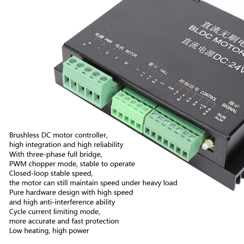 Brushless DC Motor Controller 3 Phase Full Bridge Low Heating
