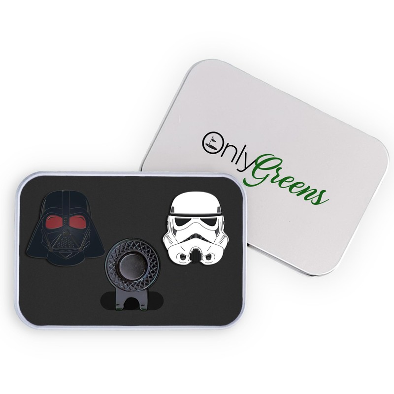 Golf Ball Marker Gift Set - Dark Side Markers +