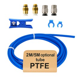 2M/6.56FT PTFE Bowden Tube for 1.75mm Filament – High Temp Resistant Teflon Tubing for Creality Ender 3/3 Pro/3 V2/3 Neo/5/5 Pro/CR 10/CR-10S,More Bowen Extrusion System 3D Printers (2 Meter Kit)