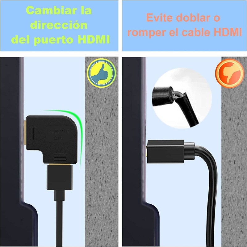CABLEPELADO HDMI Adapter Angled | 270° Angle | Right Angle