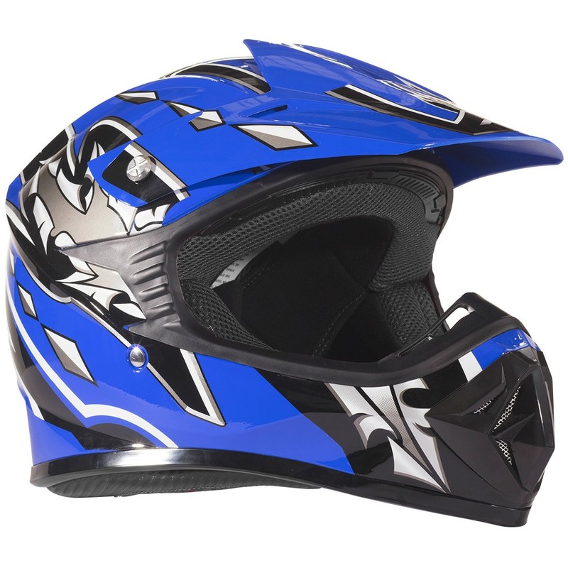Typhoon Youth Off Road Helmet & Goggles DOT Motocross ATV
