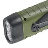LED Portable Flashlight Multifunction Solar Charging Manual Power Generation Torch