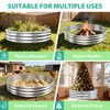 12 Inch Tall 72 Inch Diameter Round Silver Raised Garden