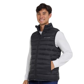 Spyder Puffer Vest for Men – Lightweight Quilted Outdoor Vest with Pockets, Puffer Vest Jacket for Men