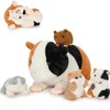 Karister 5 Pieces Guinea Pig Stuffed Animal, 19.7" Mommy Hamster