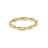Elli Filigree Stacking Gold Twist Ring, Brass, No Gemstone