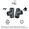 QUARKZMAN Tee PVC Fitting 1" 3-Wege-Verbinder Möbelbauqualität Rohrkupplung Ellbogenarmaturen für