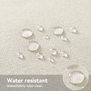 smiry Faux Linen Table Cloth Rectangular 140x300cm, Water resistant Tablecloth