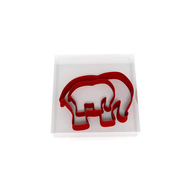Elephant Set of 2 Value Cookie/Fondant Cutters Pair 5CM +