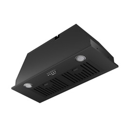 magicplux 30 Inch Built-in Range Hood,Dutched/Dutchless Convertable with 600CFM Suction,Vent Hood with Bright LED Light,3 Speed Fan,Black