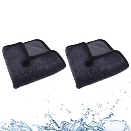 2PCS Shiny Bath Wipes Cleaning Cloths for Shower,Ultra Absorbent Microfiber Cleaning Cloths,Bathroom Drying Towel for Window Shower Kitchen Car Drying Towel (2, 40 * 40cm)