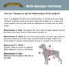 Tail Blazers Anti-Escape Dog Harness. Adjustable No Pull, Reflective, Breathable,
