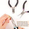 Jewellery Pliers, 3-Piece Jewellery Pliers Set, Needle-Nose Pliers, Round Pliers,