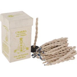 GURU SHOP Chakra Incense, Nepal Incense Strings, Solar Plexus/Juniper Berry, Brown, 10 x 5.5 x 5.5 cm, Incense Sticks from Tibet, Nepal