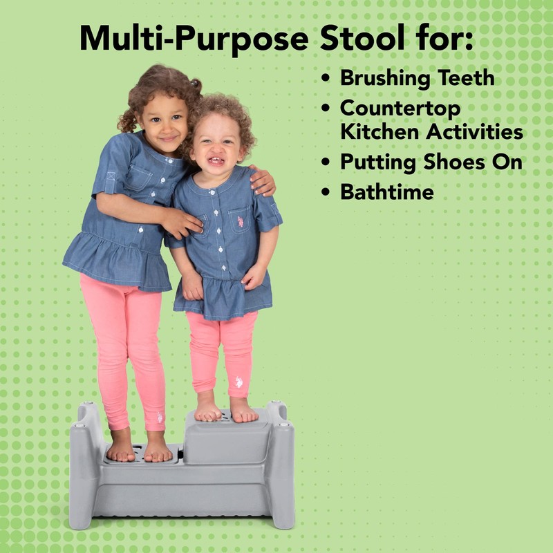 Simplay3 Sibling Step Stool, Lightweight and Non-Slip Step Stool for
