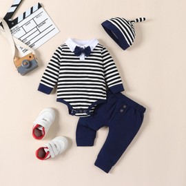VINUOKER Preemie Newborn Baby Boy Clothes Infant boy Outfit Baby boy Little Gentlemen Outfits