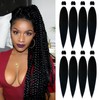 Beyond Beauty Braiding Hair pre stretched, Braids Synthetic Fiber Ombre