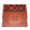 AMEROUS Shut The Box Dice Game，Wooden Board Table Math Game