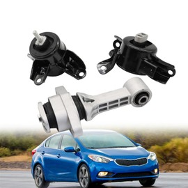 Yunnergo 3Pcs Engine Motor & Trans Mount Kit Compatible with Forte Rio Accent Elantra Veloster 2011-2017 A71004 A71020 A71029, 9758 9761 9797
