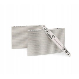 Aba Group Nail Files 100/180 Ellipse Standard Flamingo Professional Nail File Set for Nails, Made in Europe, Pack of 50