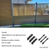 Explranltec Deck Sunblind System Brackets, Louver Hardware System for Blinds