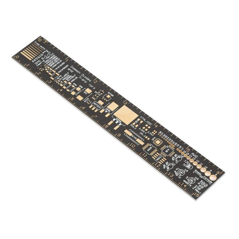 Multifunctional PCB Ruler, Engineering Scale Printed Circuit Board Ruler Measuring