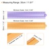 sourcing map 2pcs Folding Straight Ruler 30cm Metric Aluminum Alloy