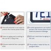 2pcs License Plate Frame with Screws Aluminum Metal Auto US