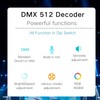 DMX Decorder, 4 Channel DMX 512 Decoder, Adjustable RGB Decoder