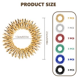 Akupressur Ringe Set - 30PCS Massageringe für Finger Akkupressurringe, Massage Ring für Stress Reduzierstück und Förderung der Durchblutung, Fingermassage oder Zehenmassage