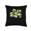 Brussels Sprouts In A Rustic Style Throw Pillow