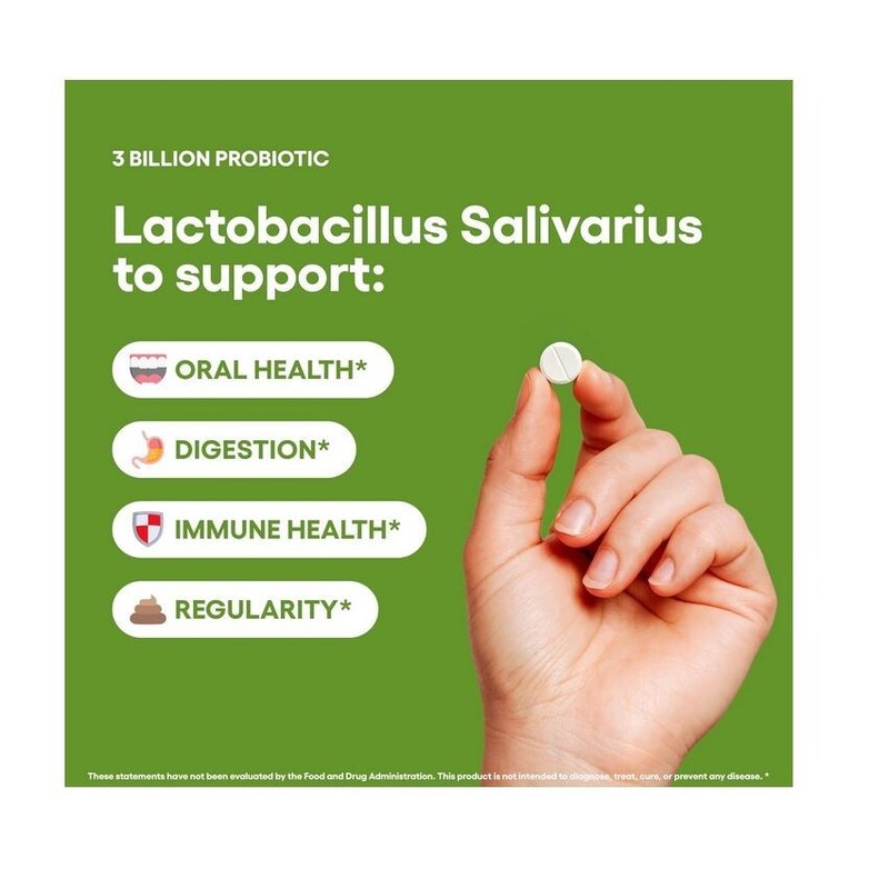 Natural Foundation Supplements Lactobacillus Salivarius Probiotic Supplement 240 Tablets 3