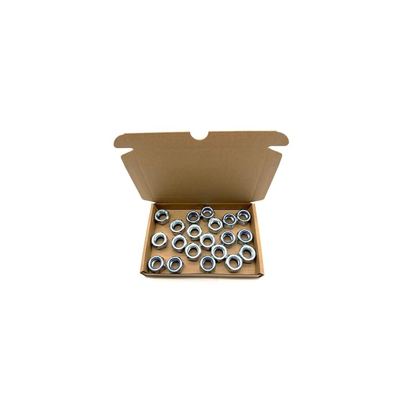 20 Pack of M16 Nyloc Nuts - Self locking with