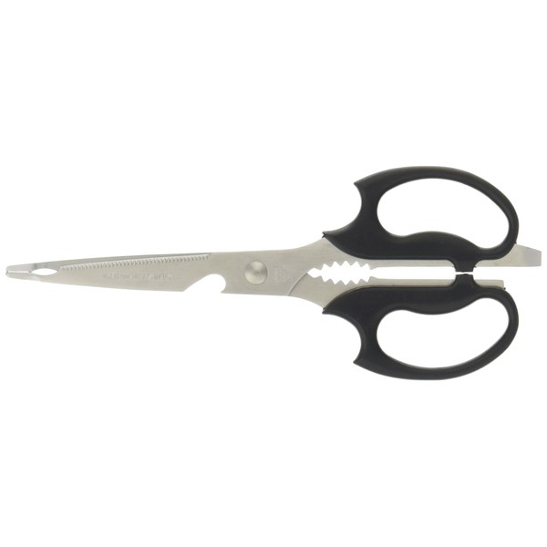 Captain Stag M-8496M-8496 BBQ Kitchen Utensils, All-Purpose Kitchen Shears with Tongs