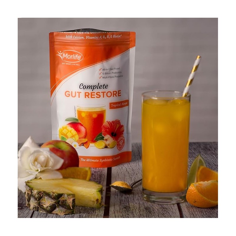 Morlife Complete Gut Restore Tropical Mango 200g