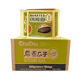 Sunflower Chacha Sunflower Roasted and NOT Salted Seeds (All Nature) 250g X 18bags