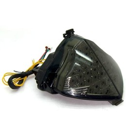 MZS Tail Light LED Integrated Turn Signal Blinker Compatible with Yamaha YZF R1 YZF-R1 RN12 2004 2005 2006 Smoke