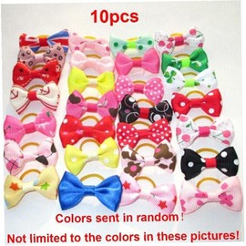 Hair Bows Tie Bands for Girls Infants Toddlers Kids Pet Cat Dogs Hair Accessories Practical Processed Dog Hair Accessories Dogs Apparel and Accessories