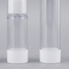 JNT International Transparent Airless Pump Bottle Dispenser Container 15ml 30ml