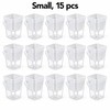 15-Pack Self-Watering Plant Pots for Seedlings and Cuttings – Translucent