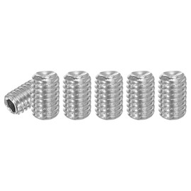 PATIKIL 100 Pcs Hex Socket Grub Screw, M3x5mm Flat Point Grub Bolt 304 Stainless Steel Head Socket Set Screws for Door Handles Light Fixture Repair