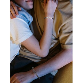 JSDDE Prächen Leather Bracelets, Leather Bracelet, Infinity Symbol Bangle with Stainless Steel Magnetic Clasp, Partner Bracelets, Jewellery for Men and Women, Faux Leather Stainless Steel, No Gemstone